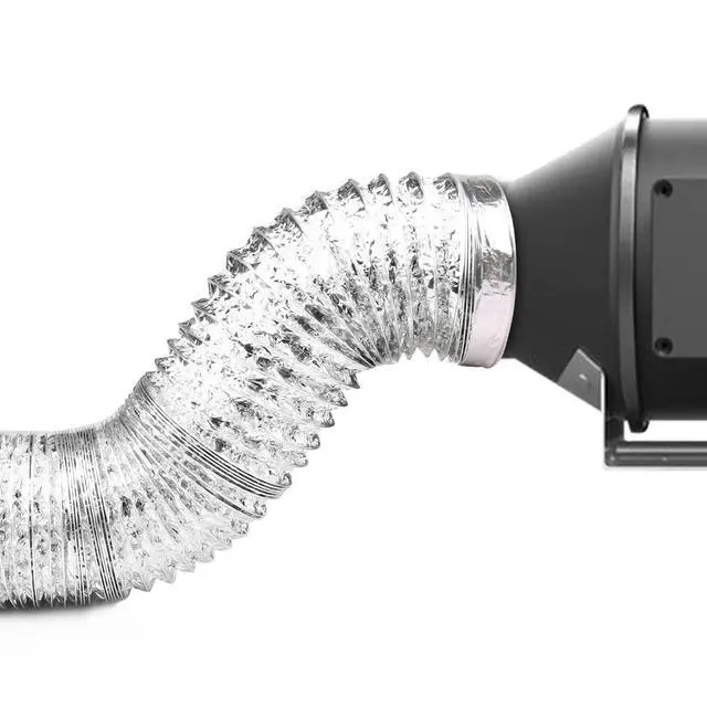 Alt view image 7 of 7 - 4-Inch Dryer Vent Hose 26FT, Flexible Aluminum Duct with 2 Clamps, Heavy-Duty Four Layer Protection for HVAC Ventilation and Exhaust