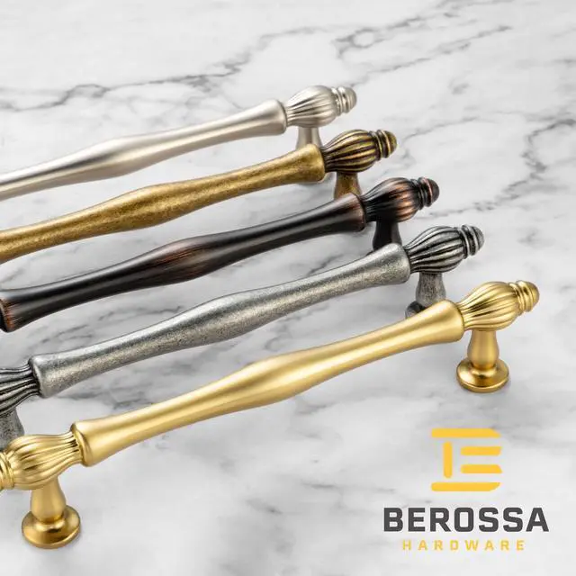 Alt view image 2 of 7 - 3 Inch Antique Brass Cabinet Pulls Drawer Handles 10 Pack 2510 | Vintage Brass Kitchen Cabinet Handles, French Style, Comfortable Grip, Solid Hardware for Dressers Cupboards Bathroom Vanity