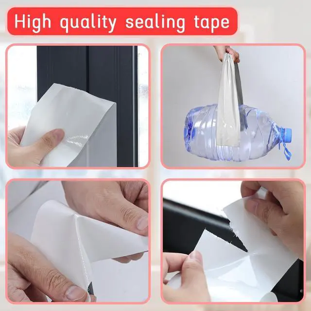 Alt view image 5 of 7 - Window Sealing Tape, Window AC Insulation Tape, White 3 Inch x 65 FT | Waterproof Blocker for Cold Heat Air, Windproof, No Residue Strong adheisve