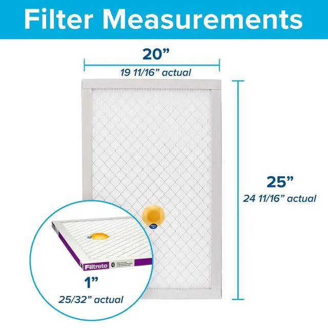 Alt view image 2 of 7 - 20x25x1 AC Furnace SMART Air Filter, MERV 12, MPR 1500, Track Filter Life With Bluetooth Enabled Sensor, CERTIFIED asthma & allergy friendly, 2-Pack (Actual Size 19.719x24.688x0.78 in)