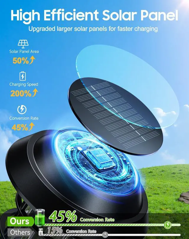 Alt view image 2 of 7 - Solar Pathway Lights Outdoor, 8 Pack Bright Solar Lights Outdoor, IP65 Waterproof Auto On/Off Garden Lights Solar Powered Landscape Lighting for Yard Path Patio Walkway Driveway Pathway - Black