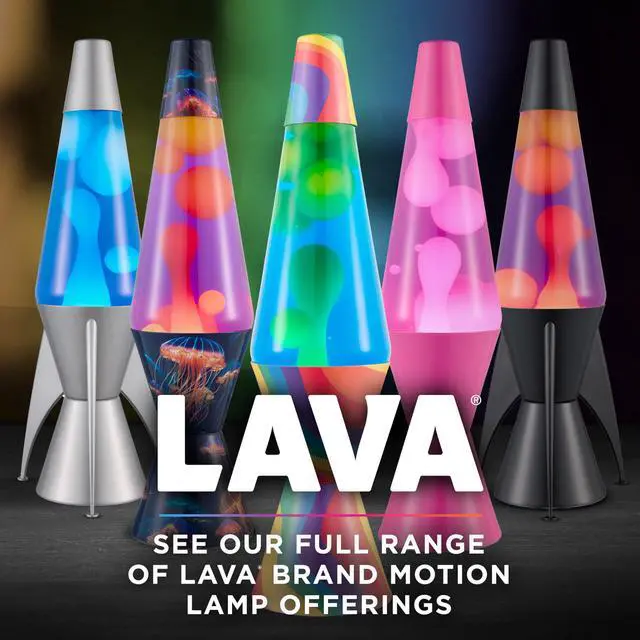 Alt view image 6 of 6 - Lava The Original Lamp - New 14.5" Wild Pink Classic Liquid Motion Lamp - White Wax and Pink Liquid - Item #2361 (Amazon Exclusive)
