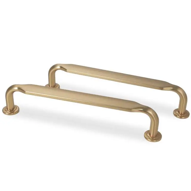 Alt view image 6 of 6 - 10 Pack 5 Inch Cabinet Pulls Champagne Bronze Kitchen Handles Zinc Alloy Drawer Pulls Solid Cabinet Hardware