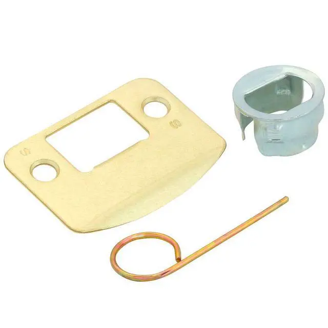 Alt view image 4 of 4 - Flair Hall/Closet Passage Door Handle, Reversible, Bright Brass | Hall or closet lever door handle with no lock, Easy to install, Certified durability, Universal fit