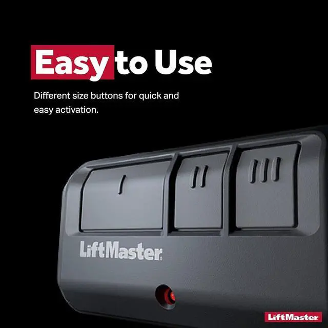 Alt view image 4 of 6 - 893Max Security+ 2.0 3-Button Gate Operator Remote Control with Visor Clip - Pack of 2