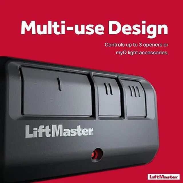 Alt view image 5 of 6 - 893Max Security+ 2.0 3-Button Gate Operator Remote Control with Visor Clip - Pack of 2