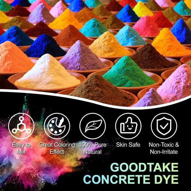 Alt view image 2 of 7 - Concrete Pigment, Green Iron Oxide Pigment Powder, Concrete Cement Dye Color Pigment for Pastel Tile Paint Concrete Cement Mortar Grout (Green, 20 oz)