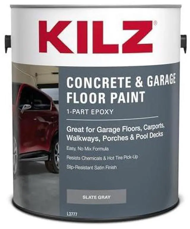 Alt view image 2 of 7 - 1-Part Epoxy Concrete & Garage Floor Paint, Slate Gray, 1 Gallon