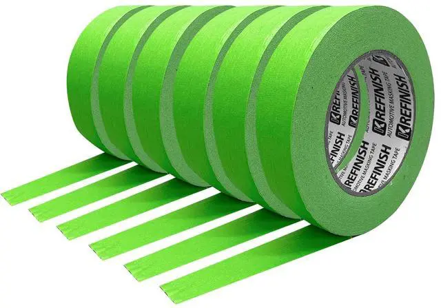 Main image of Painters Tape for Car - Green No Residue Automotive Masking Tape - Heat Resistant for Paint Booth, 0.7 Inches x 60 Yards, 6 Rolls