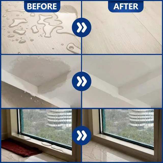 Alt view image 3 of 7 - Transparent Waterproof Sealant, 141 Oz Invisible Waterproof Agent, Transparent Waterproof Coating for Roof Repair, Walls, Window, Bathroom, Kitchen, Water-Based Clear Sealant, Indoor & Outdoor