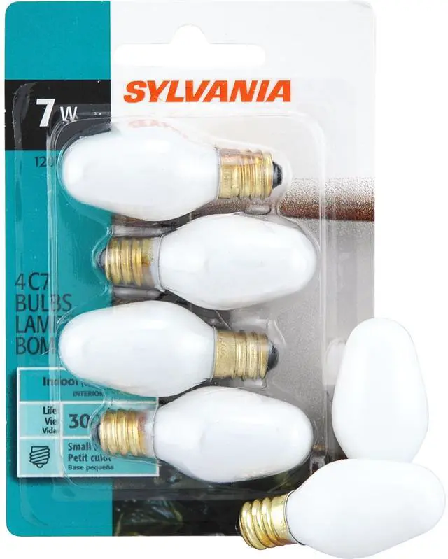 Main image of 13544-7C7/W/BL/4PK 120V Night Light Bulb,Incandescent, Warm White 7 watts