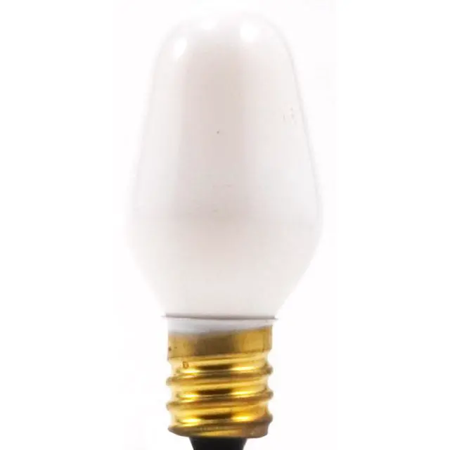 Alt view image 2 of 5 - 13544-7C7/W/BL/4PK 120V Night Light Bulb,Incandescent, Warm White 7 watts