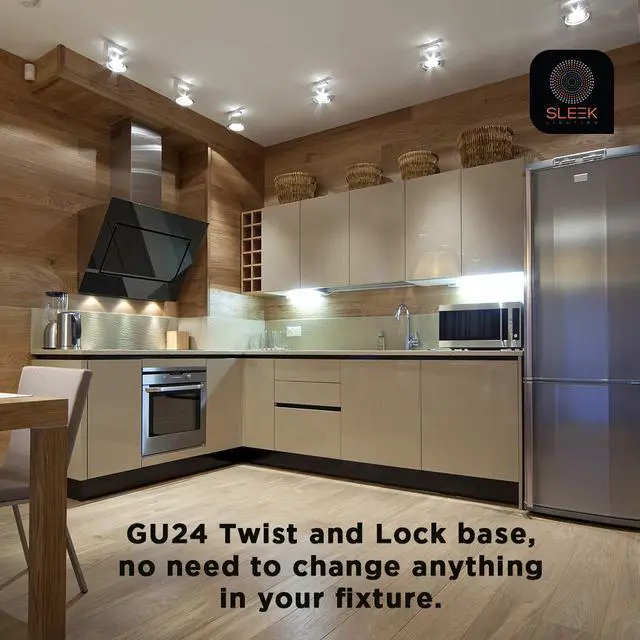 Alt view image 5 of 7 - GU24 23W T2 Spiral CFL Light Bulb 2700K Warm White 2-Prong