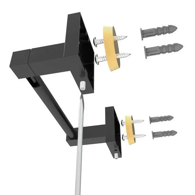 Alt view image 5 of 7 - Matte Black Toilet Paper Holder Wall Mount for Bathroom