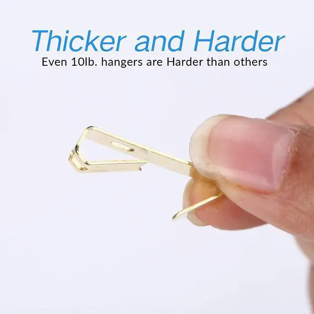Alt view image 3 of 7 - Picture Hangers, Picture Hanging Kit, 225pcs Heavy Duty Frame Hooks Hardware with Nails, Hanging Wire, Screw Eyes, D Ring and Sawtooth for Wall Mounting