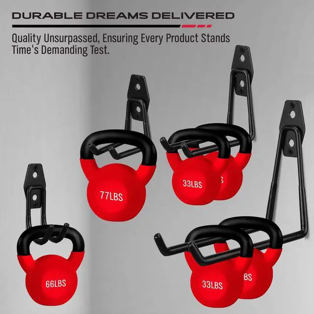 Alt view image 2 of 7 - Garage Tool Storage Wall Hook Assortment Set: 15PCS Heavy Duty Large Hanger Garden Tool Organizer Ladder Bike Rack Yard Tool Holder Shed Shovel Metal Screw Organization Bicycle Steel Bracket