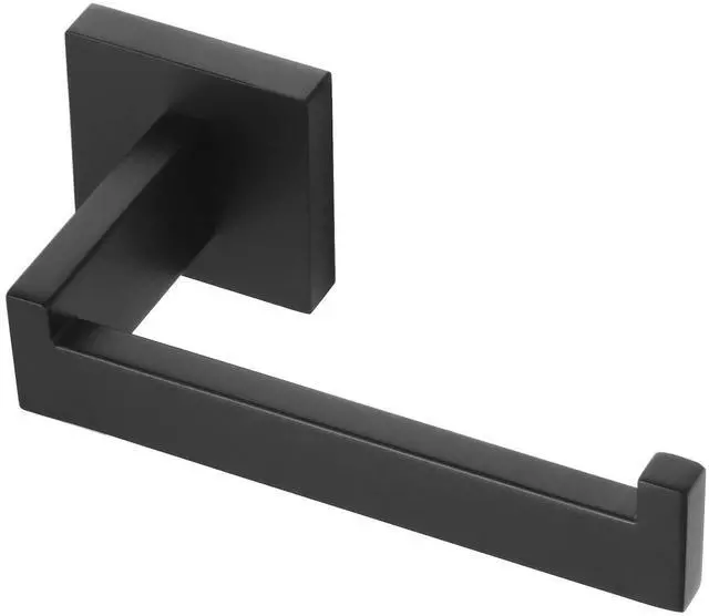 Main image of Black Toilet Paper Holders Bathroom Toilet Paper Roll Holder SUS304 Stainless Steel Contemporary Wall Mounted, Matte Black, B2003BK