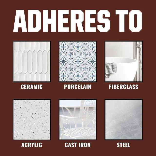 Alt view image 2 of 7 - Tile Paint, White Tub and Tile Refinishing Spray Paint Waterproof White Spray Tile Paint Bathtub Refinishing Kit for Tiles Ceramic Porcelain Fiberglass Bathroom Walls Bathtubs Sinks Countertop Toilets