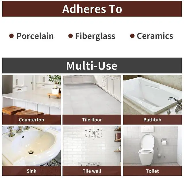 Alt view image 7 of 7 - Tile Paint, White Tub and Tile Refinishing Spray Paint Waterproof White Spray Tile Paint Bathtub Refinishing Kit for Tiles Ceramic Porcelain Fiberglass Bathroom Walls Bathtubs Sinks Countertop Toilets