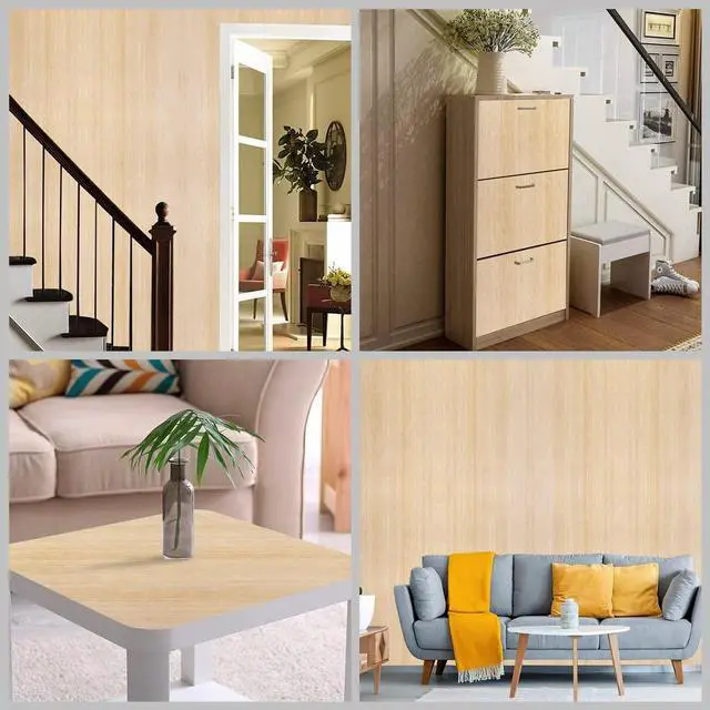 Alt view image 5 of 6 - Arthome 16.5" x120''Peel and Stick Oak Wood Contact Paper Self-Adhesive Wall Paper,Decorative Vinyl Film for Countertop, Cabinets, Shelf, Drawer Liner,Easy to Clean Removable Wall Covering