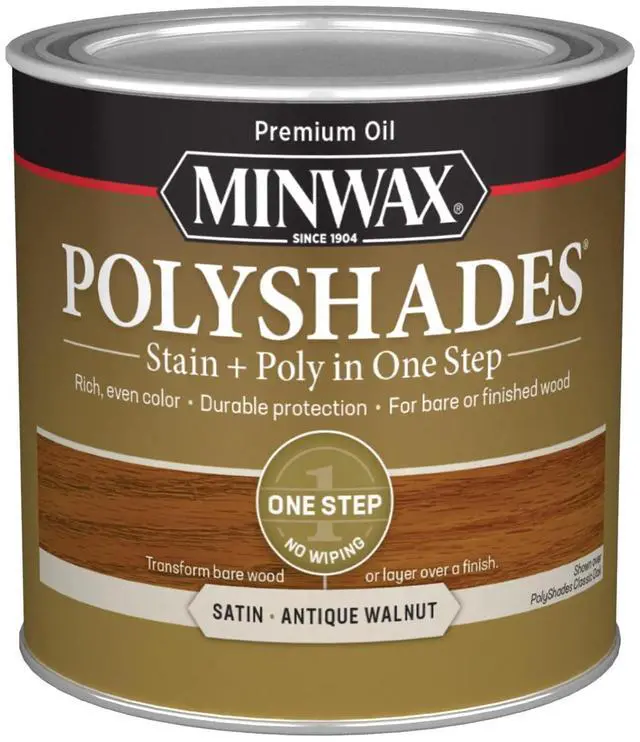 Main image of PolyShades, Satin, Antique Walnut, 1/2 Pint
