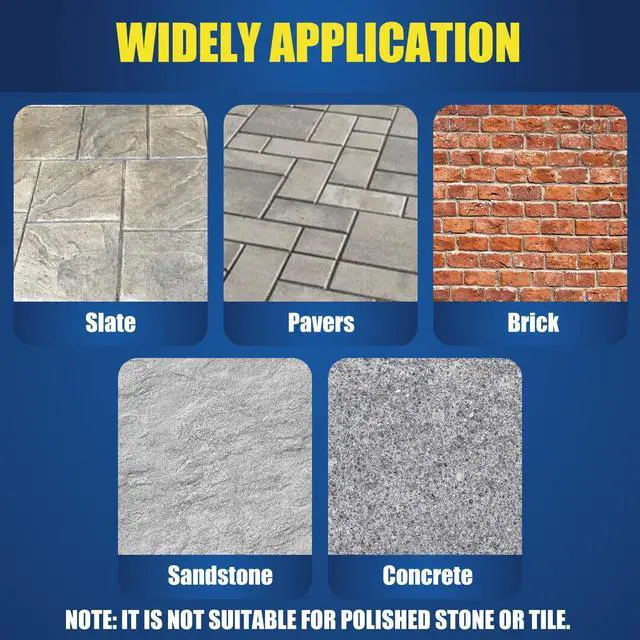 Alt view image 6 of 7 - Super Wet Look Stone Sealer-1 Gallon, Durable & Long-Lasting Protection with High Gloss Finsh, Stain Proof, Against Water Damage & Dissolved Salts Natural Stone Sealer for Sandstone, Driveways