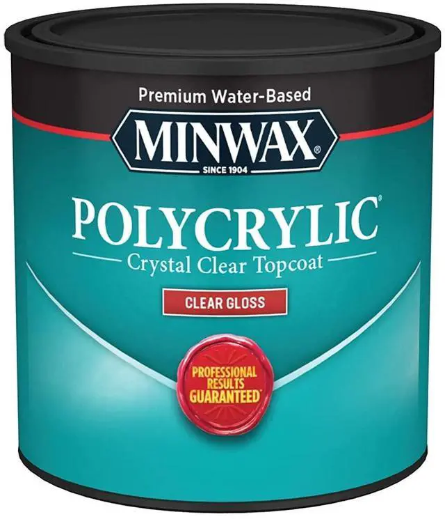 Main image of 1/2 pt 25555 Clear Polycrylic Water-Based Protective Finish Gloss