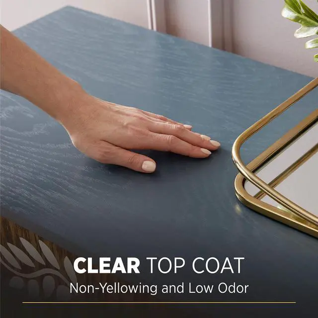 Alt view image 2 of 6 - 1/2 pt 25555 Clear Polycrylic Water-Based Protective Finish Gloss