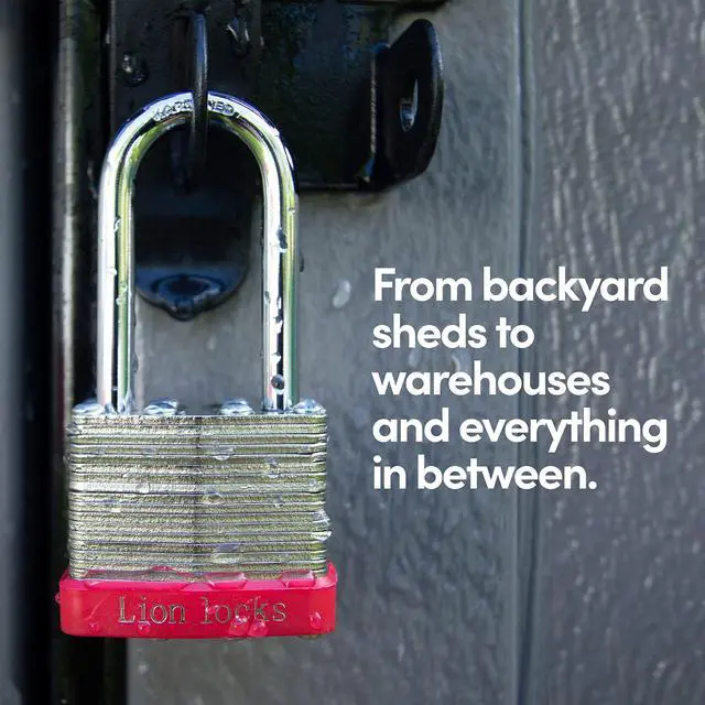 Alt view image 4 of 7 - 12 Keyed Alike Padlocks with 2" Long Shackle, 24 Keys - Padlocks for Outdoor Use, Locks with Keys, Hardened Steel Case, Pick Resistant Brass Pin Cylinder for Hasp Latch, Locker, Gate