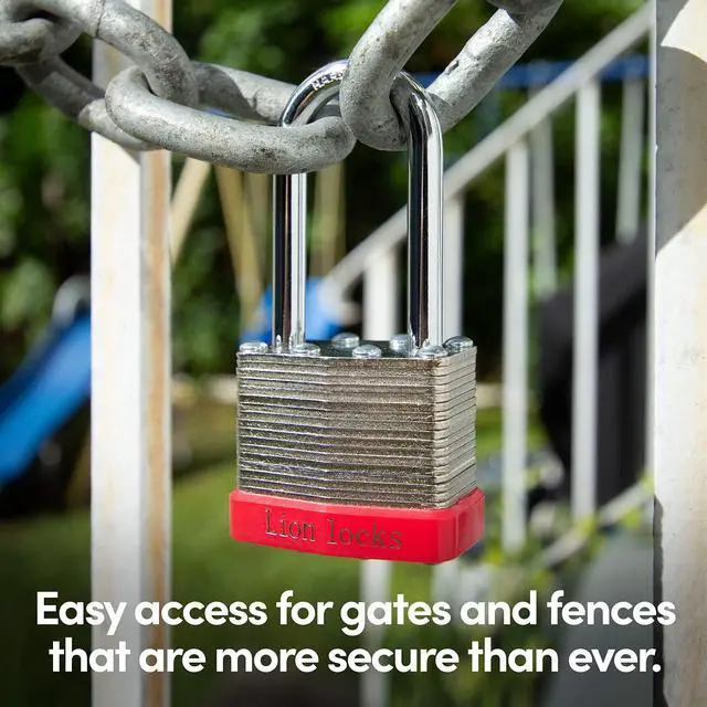 Alt view image 7 of 7 - 12 Keyed Alike Padlocks with 2" Long Shackle, 24 Keys - Padlocks for Outdoor Use, Locks with Keys, Hardened Steel Case, Pick Resistant Brass Pin Cylinder for Hasp Latch, Locker, Gate