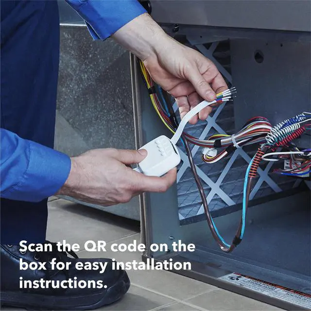 Alt view image 4 of 7 - Power Extender Kit C-Wire Adapter- Smart Thermostat Essential | C-wire solution for homes without common wire, 24 VAC systems only, QR code installation guide, DIY friendly
