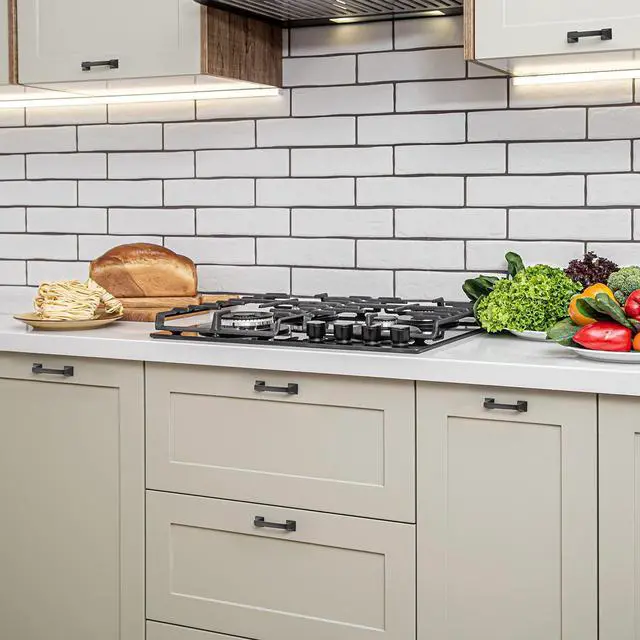 Alt view image 6 of 7 - Matte Black Square Foot Arch Cabinet Pulls 3 Inch 30 Pack | Solid Zinc Alloy, Smooth Pull Feel, Kitchen Cabinet Handles, Drawer Pulls, For Cupboards, Drawers, Dressers, Cabinet