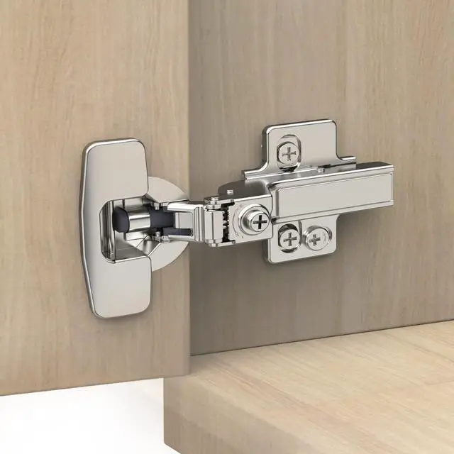 Main image of 10 Pack Frameless Inset Soft Close Concealed European Hinges, Self Closing Satin Nickel, 105 ° Open Angle 4D Adjustment, Speed Control, Clip On, Stainless Steel for Cabinet Door