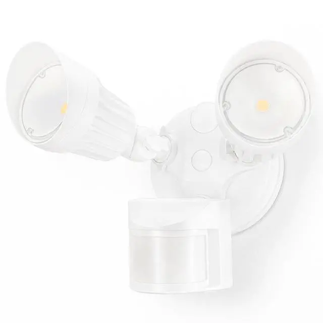 Main image of Motion Sensor Security Lights Dusk to Dawn IP65 5000K White | COB LED Motion Detector Flood Light Outdoor, 100-277V, ETL Listed, Adjustable Heads, Aluminum, Waterproof, Daylight