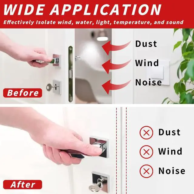 Alt view image 2 of 7 - 50 Feet D-Shape Rubber Weather Stripping Door Seal Strip, Self-Adhesive Backing Door Weatherstripping for Door Frame Insulation Large Gap, Easy Cut to Size with Tailor Scissors(Black)