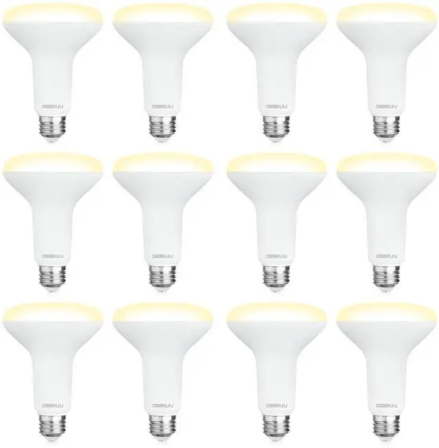 Main image of 12 Pack BR30 LED Recessed Light Bulb, Dimmable Indoor Flood Light Bulbs CRI80 7W Equivalent 65W 2700K Soft White 650 Lumens, 15000 Hours E26 Base LED Can Light Bulb, Flicker-Free