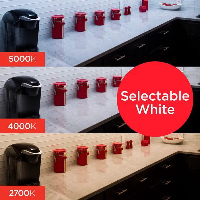 Alt view image 6 of 7 - 24 Inch Hardwired Under Cabinet Light, Dimmable 908 Lumens | 3 Color Temperatures from Soft White to Cool White Lighting, Linkable Under Cabinet Lighting for Kitchen ETL Listed