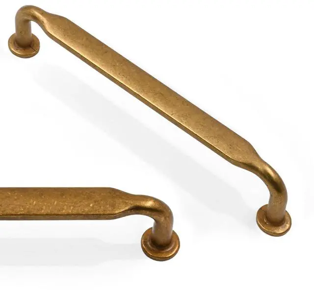 Main image of 10 Pack Antique Brass Cabinet Pulls 5 Inch(128mm) Kitchen Cabinet Handles Solid Zinc Alloy Cabinet Hardware Drawer Pulls