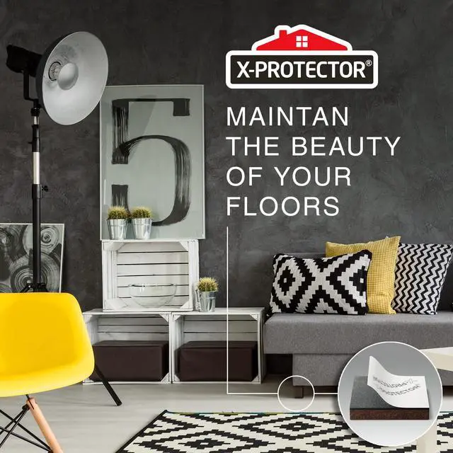 Alt view image 6 of 6 - 24 Heavy-Duty Felt Furniture Pads 1.5 1/4 Square Felt Pads | Thick Pads for Furniture Feet - Best Felt Floor Protectors for Furniture to Prevent Scratches. Protect Your Hard Floor! Brown