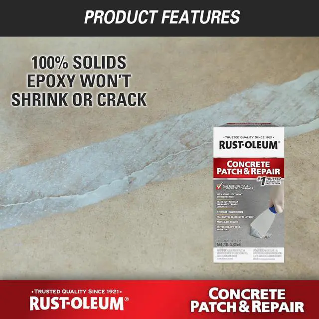 Alt view image 3 of 6 - 301012 Concrete Patch & Repair, 24 oz, Gray