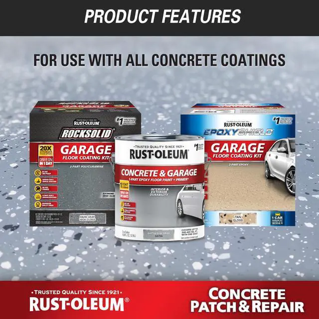 Alt view image 4 of 6 - 301012 Concrete Patch & Repair, 24 oz, Gray