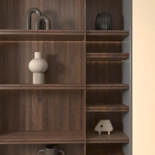 Alt view image 7 of 7 - Walnut Wood Contact Paper 16x354 inch Dark Brown Wood Wallpaper Peel and Stick Waterproof Removable Faux Wood Grain Vinyl Wrap Vintage Countertop Paper for Drawer Liner Cabinets Walls Desk