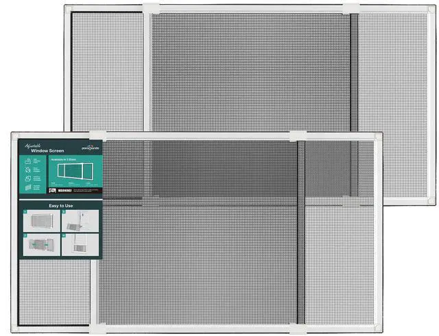 Main image of Expandable Window Screen, 15" H x 21.6" - 40" W, 2 Pack | Horizontal Adjustable Window Screens, Replacement Window Screens for House Windows
