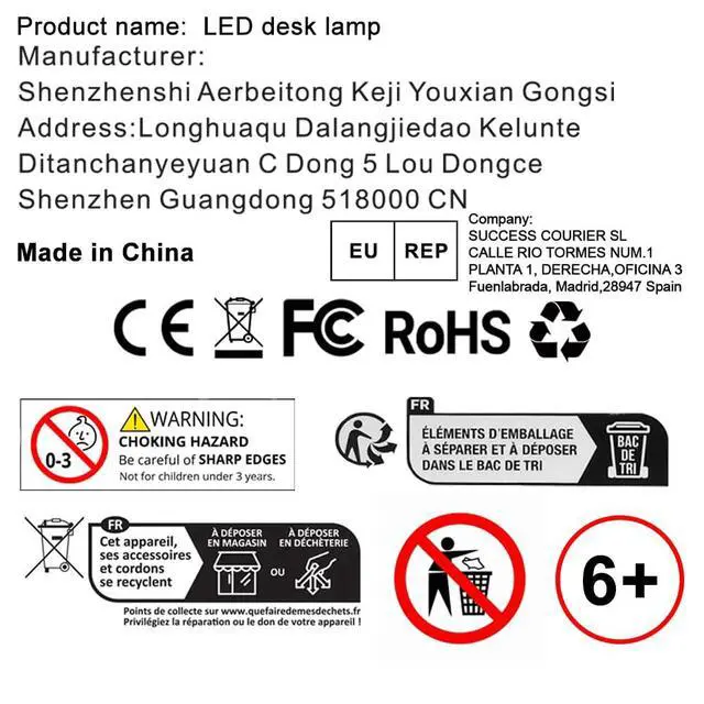 Alt view image 2 of 7 - Bright LED Desk Lamp with Clamp,Eye Caring Architect Led Desk Lights with Adjustable Swing Arm for Office Home,Dimming and Tempering Led Table Light