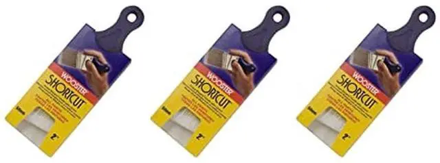 Main image of Brush Q3211-2 Shortcut Angle Sash Paintbrush, 2-Inch, White | Pack of 3
