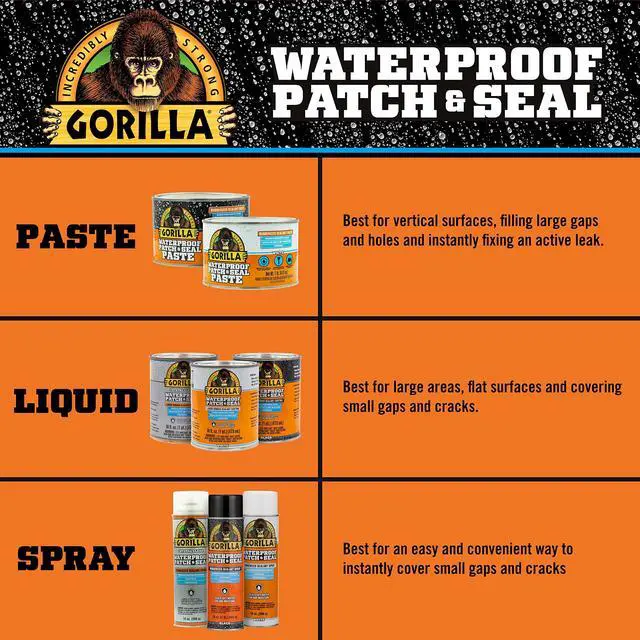 Alt view image 6 of 7 - Patch & Seal Liquid Rubber Waterproof Sealant, Crystal Clear, 32 Ounce (Pack of 1) - Seals Out Water, Air, and Moisture