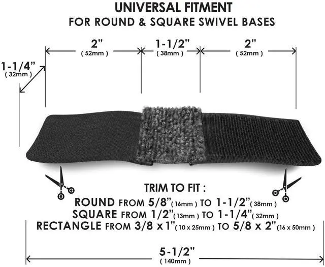 Alt view image 5 of 6 - GorillaOutdoor Sled Base Chair Floor Protectors/Wrap Around Berber for Furniture with Tubular Legs and Bases (16 Pack) Wrap on Furniture Pads for Outdoor or Indoor Use Don't Scratch Your Deck