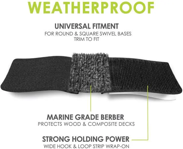 Alt view image 2 of 6 - GorillaOutdoor Sled Base Chair Floor Protectors/Wrap Around Berber for Furniture with Tubular Legs and Bases (16 Pack) Wrap on Furniture Pads for Outdoor or Indoor Use Don't Scratch Your Deck