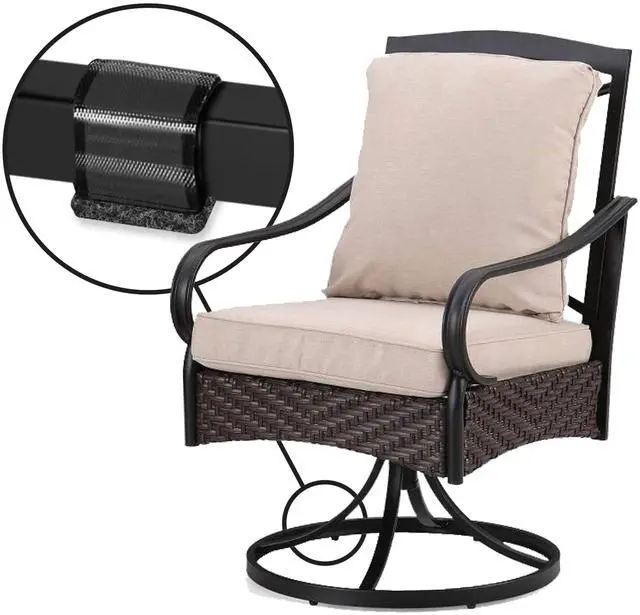 Alt view image 3 of 6 - GorillaOutdoor Sled Base Chair Floor Protectors/Wrap Around Berber for Furniture with Tubular Legs and Bases (16 Pack) Wrap on Furniture Pads for Outdoor or Indoor Use Don't Scratch Your Deck