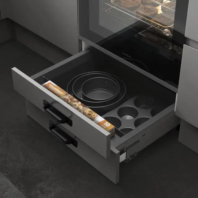 Alt view image 6 of 6 - 12 Pack 5 Inch 128 mm Matte Black Square Cabinet Handles with Base Plate Aluminum Cabinet Pulls Drawer Pulls Sliding Door Pulls Black Cabinet Handles